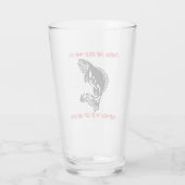 Angeln: Das einzige Mal ist es... - Bier fischen Glas (Rückseite)