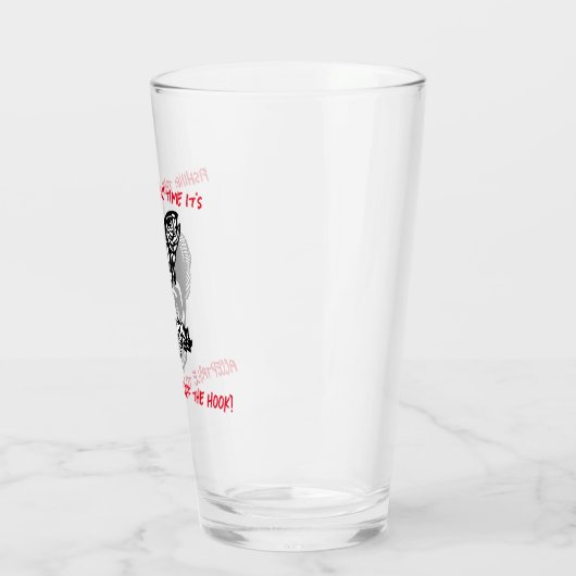 Angeln: Das einzige Mal ist es... - Bier fischen Glas (Links)