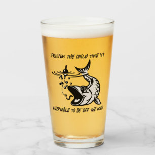 Angeln: Das einzige Mal ist es... - Bier fischen Glas