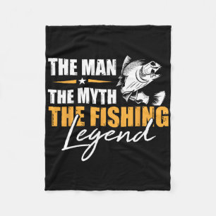 Angeln Der Mann Mythos Legende Angler Cooler Fisch Fleecedecke