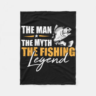 Angeln Der Mann Mythos Legende Angler Cooler Fisch Fleecedecke