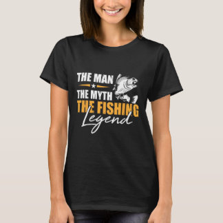 Angeln Der Mann Mythos Legende Angler Cooler Fisch T-Shirt
