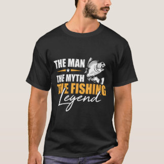 Angeln Der Mann Mythos Legende Angler Cooler Fisch T-Shirt