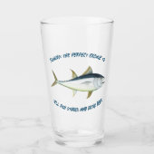 Angeln: Die perfekte Ausrede... - Bier fischen Glas (Vorderseite)