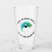 Angeln: Die perfekte Ausrede... - Bier fischen Glas (Vorderseite)