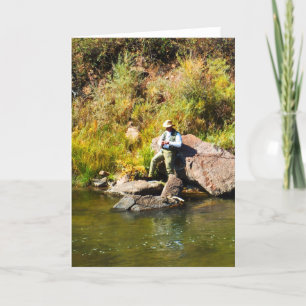 Angeln Feiertagskarte