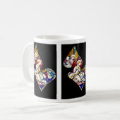ANGELN FENSTER AUS GLAS KAFFEETASSE (Vorderseite Links)
