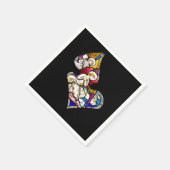 ANGELN FENSTER AUS GLAS SERVIETTE (Ecke)