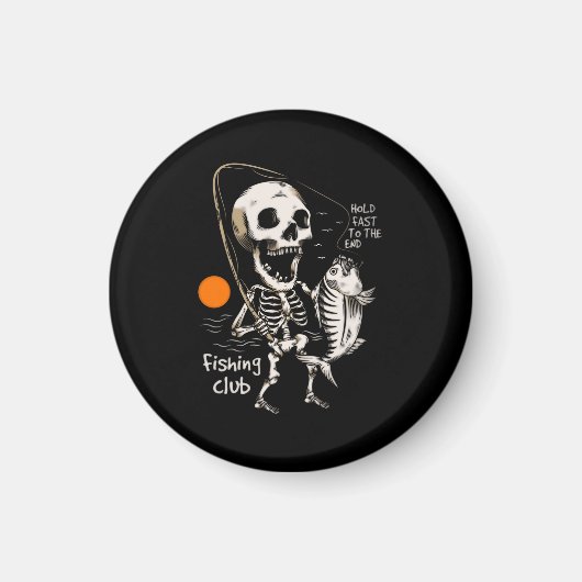 Angeln, Fisch, Fischer, Fliegenfischen, lustig, Sk Magnet (Vorne)