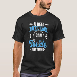 Angeln Fischer Ein Experte an der Rolle kann alle T-Shirt
