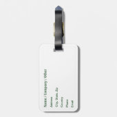 Angeln, Fischerei Gepäckanhänger (Rückseite vertikal)