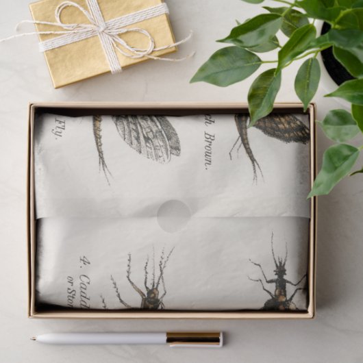 Angeln Fliegen Entgleisen Seidenpapier (Geschenk)