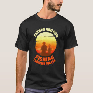 Angeln für Fischer Vater und Sohn Angel-Tour  T-Shirt