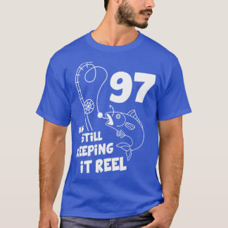 Angeln Geburtstag 97. Tag Fisher Geburtstagsgesche T-Shirt
