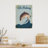 Angeln gehen poster (Küche)