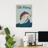 Angeln gehen poster (Heimbüro)