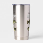 Angeln Großer Großer Großvater Fischpuppe Largemou Thermobecher (Rechts)