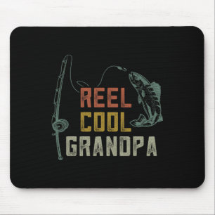 Angeln Hemden für coole Opa Mousepad