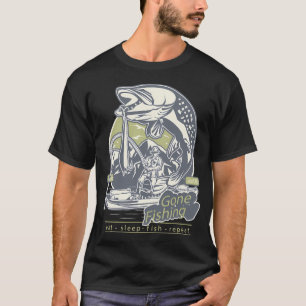 Angeln Hooked On Freedom Patriotisch T-Shirt