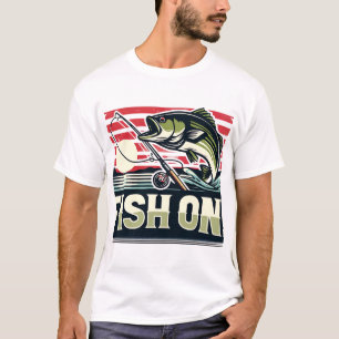 Angeln im Fang, Fisch im Design T-Shirt