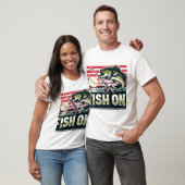 Angeln im Fang, Fisch im Design T-Shirt (Unisex)