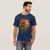 Angeln im Retro-Stil T-Shirt (Vorne ganz)