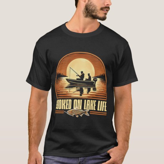 Angeln im See T-Shirt (Vorderseite)