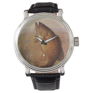 Angeln im Stil vergangener Zeiten, springender Kle Armbanduhr