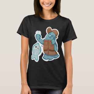 Angeln in 100 Tagen der Schule Bass-Angler-Freund T-Shirt