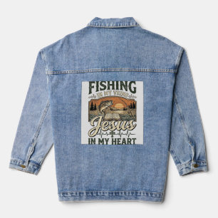 Angeln in meinen Adern Jesus in meinem Herzen Vint Jeansjacke