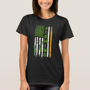 Angeln Irische US-Flagge St. Patricks Tag Männer J T-Shirt