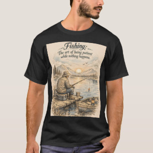 Angeln ist die Kunst des Wartens T-Shirt