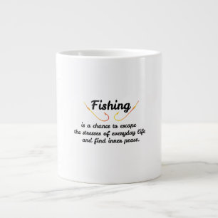 Angeln ist eine Chance, den Belastungen zu entkomm Jumbo-Tasse