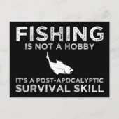 Angeln ist eine postapokalyptische Überlebensfähig Postkarte (Vorderseite)