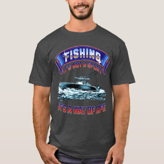 Angeln ist kein Sport retro T-Shirt