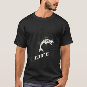 Angeln ist Leben im Freien Vintages Design T-Shirt