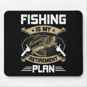 Angeln ist mein Rentenplan Fly Fishing Rentner  Mousepad