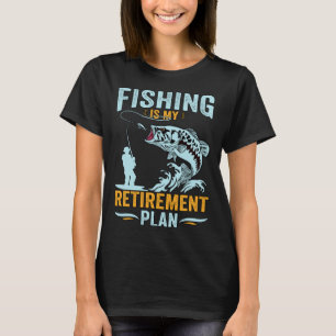 Angeln ist mein Rentenplan  Vintage-Angel-Spruch T-Shirt