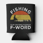 Angeln ist mein zweiter Favorit für F-Word Dosenkühler (Rückseite)