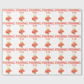 Angeln ist meine glückliche Stunde Geschenkpapier (Flach)