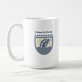 Angeln ist meine Therapie Kaffeetasse