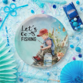 Angeln ist meine Therapie Pappteller (Party)