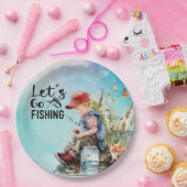 Angeln ist meine Therapie Pappteller (Party)