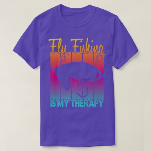 Angeln ist meine Therapie  T-Shirt (Design vorne)