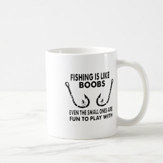 Angeln ist wie Brust, selbst die Kleinen machen Sp Kaffeetasse