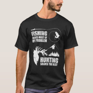 Angeln Jagd Löst Probleme Hobby Sport T-Shirt