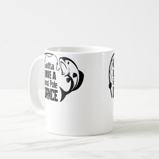 Angeln Kaffeetasse (Vorderseite Links)