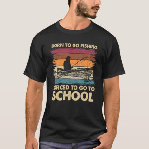Angeln Kinder Bass Fisch Fischer Born To Go Fishi T-Shirt