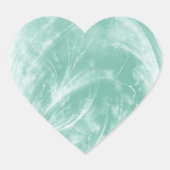 Angeln - Klee Herz-Aufkleber (Vorderseite)