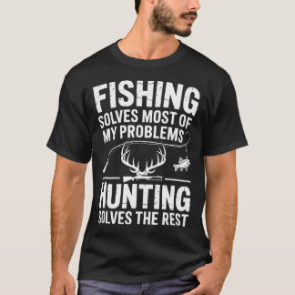 Angeln löst die meisten meiner Probleme Lustiger J T-Shirt